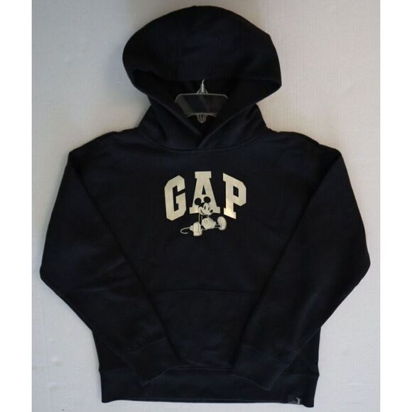 GAP x Disney 778326-08 Kids Sz XL (12) Black/Gold Mickey Mouse Pullover Hoodie - Picture 8 of 8